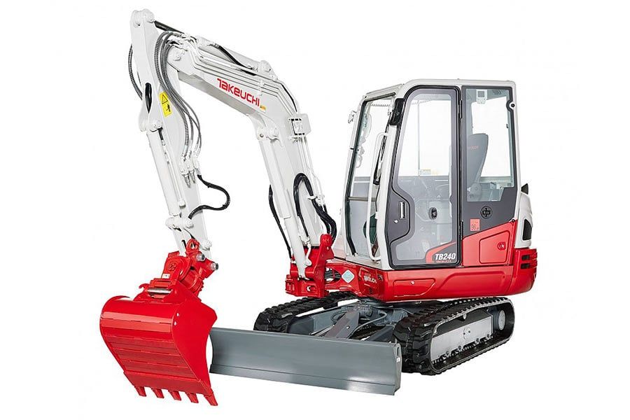 Takeuchi TB240 (kabínová verzia) – stroj na prenájom